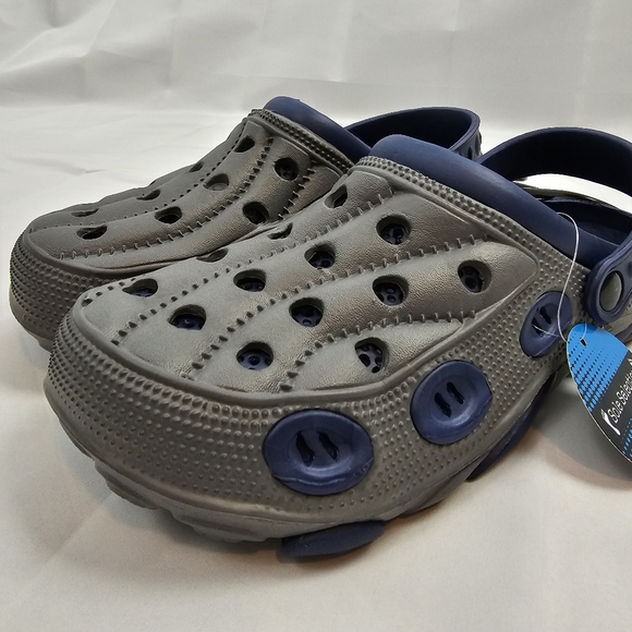 NWT, Men's Clogs 2 Tone Gray Blue Size 7-12 - Picture 9 of 13